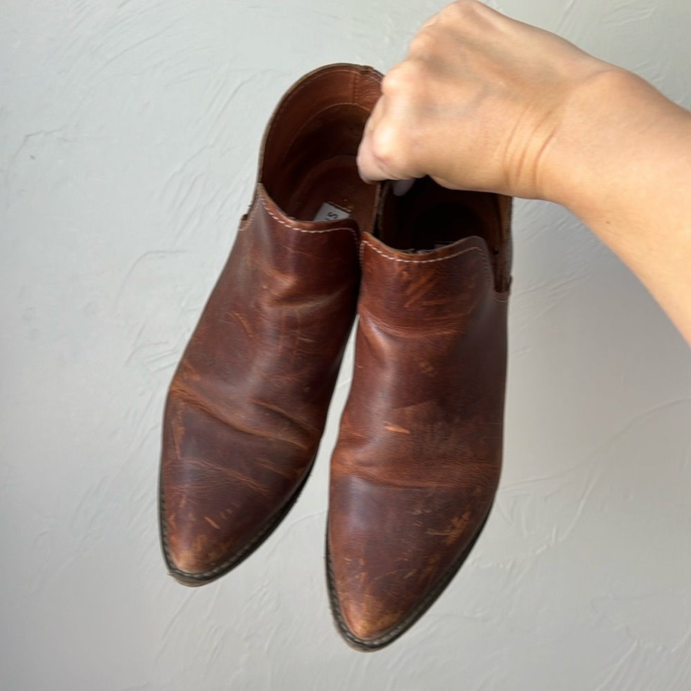 Steve Madden distressed ankle boots